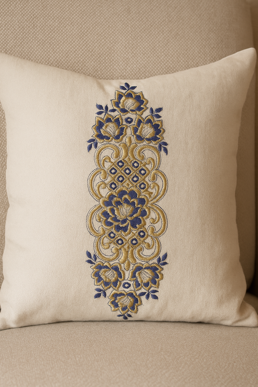 Baroque Floral Embroidery Design – Two Sizes – Instant Download Machine Files | 10000 Series by Stitchesly