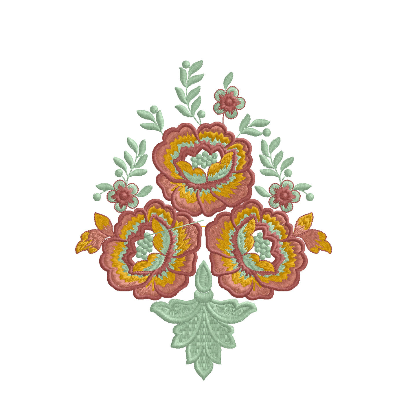 Modern Embroidery Design for Hoop ā PES, DST, VP3, HUS | Instant Download Machine Stitch File - 10066