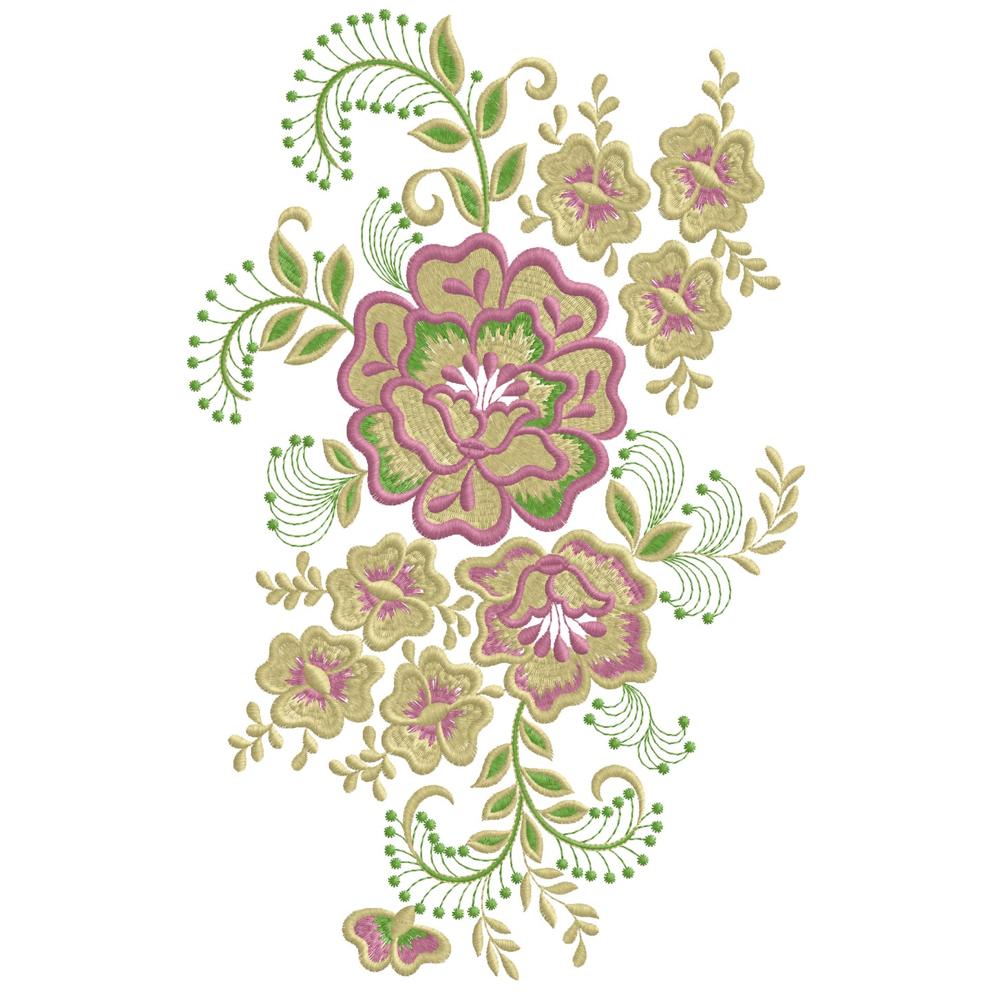 Modern Embroidery Design for Hoop ā PES, DST, VP3, HUS | Instant Download Machine Stitch File - 10071