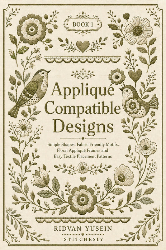 Applique Compatible Designs 1 Book 03 from Appliqué Compatible Designs Book 1, a digital embroidery design reference for machine embroidery designs, embroidery patterns and embroidery design reference.