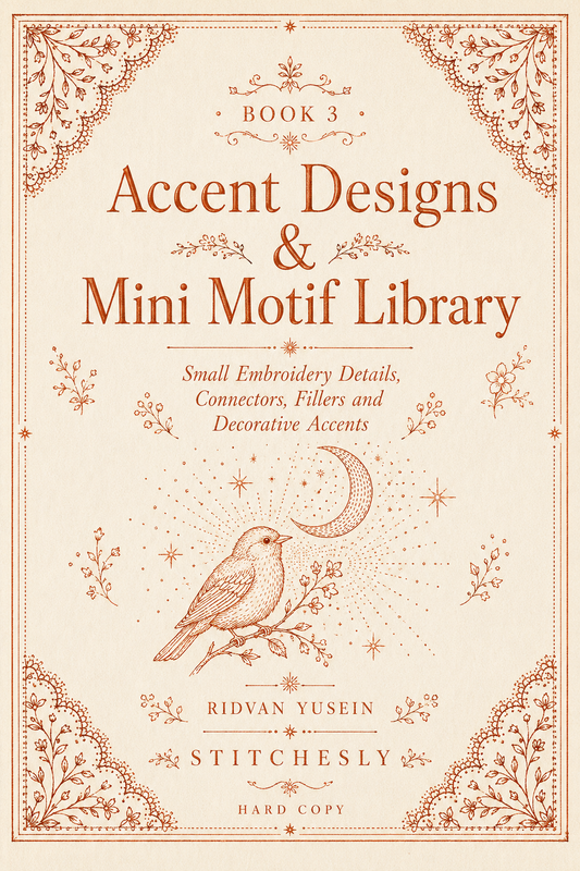Accent Designs & Mini Motif Library - Book 3 | Digital PDF Embroidery Design Book