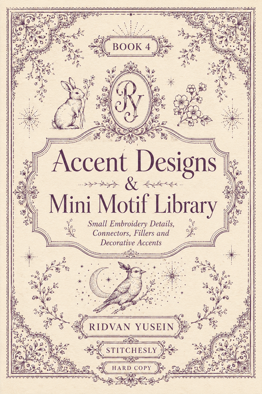 Accent Designs & Mini Motif Library - Book 4 | Digital PDF Embroidery Design Book