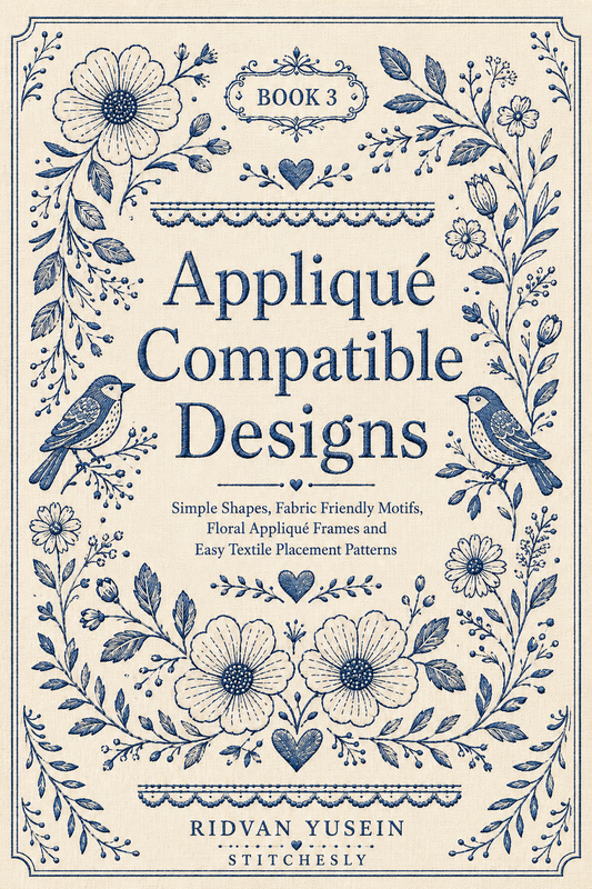 Appliqué Compatible Designs - Book 3 | Digital PDF Embroidery Design Book
