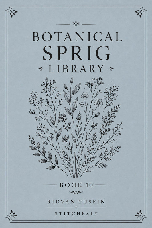 Botanical Sprig Library 10 Book 03 from Botanical Sprig Library Book 10, a digital embroidery design reference for machine embroidery designs, embroidery patterns and small motif and accent designs.