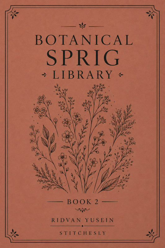 Botanical Sprig Library 2 Book 02 from Botanical Sprig Library Book 2, a digital embroidery design reference for machine embroidery designs, embroidery patterns and small motif and accent designs.