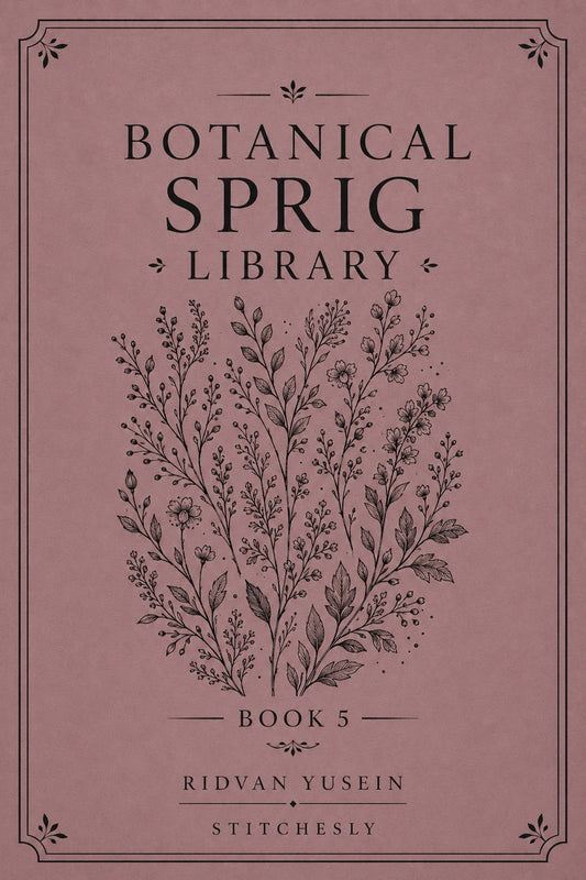 Botanical Sprig Library 5 Book 03 from Botanical Sprig Library Book 5, a digital embroidery design reference for machine embroidery designs, embroidery patterns and small motif and accent designs.