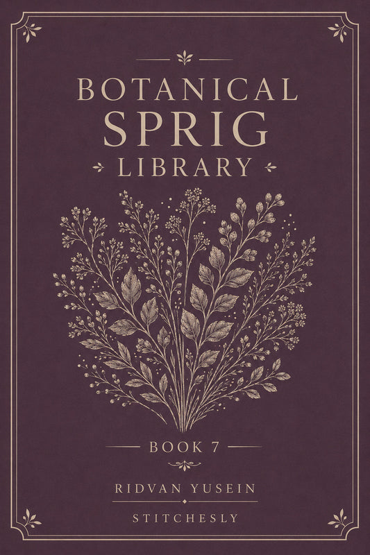 Botanical Sprig Library 7 Book from Botanical Sprig Library Book 7, a digital embroidery design reference for machine embroidery designs, embroidery patterns and small motif and accent designs.
