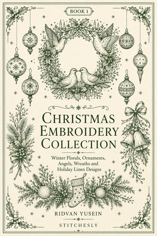Christmas Embroidery Collection 1 Book 03 from Christmas Embroidery Collection Book 1, a digital embroidery design reference for machine embroidery designs, embroidery patterns and seasonal embroidery motifs.