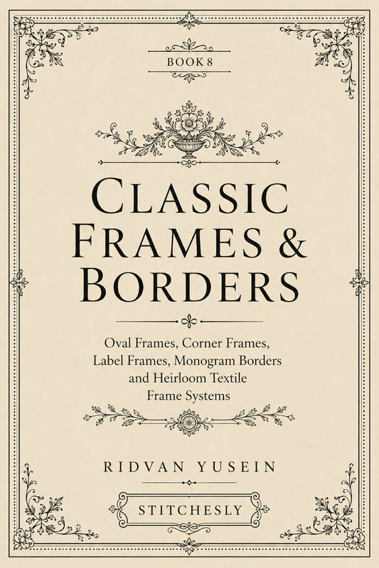 Classic Frames And Borders 8 Book 03 from Classic Frames & Borders Book 8, a digital embroidery design reference for machine embroidery designs, embroidery patterns and border and edge embroidery.