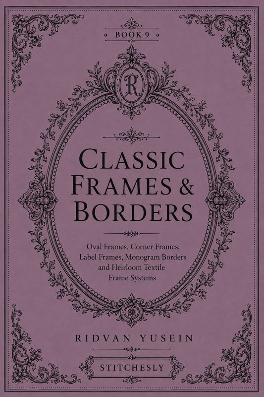 Classic Frames And Borders 9 Book from Classic Frames & Borders Book 9, a digital embroidery design reference for machine embroidery designs, embroidery patterns and border and edge embroidery.