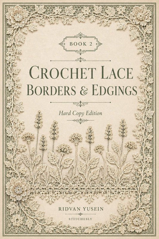 Crochet Lace Borders and Edgings Book Two, original book cover view 2.