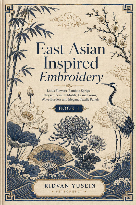 East Asian Inspired Embroidery 1 Book from East Asian Inspired Embroidery Book 1, a digital embroidery design reference for machine embroidery designs, embroidery patterns and embroidery design reference.