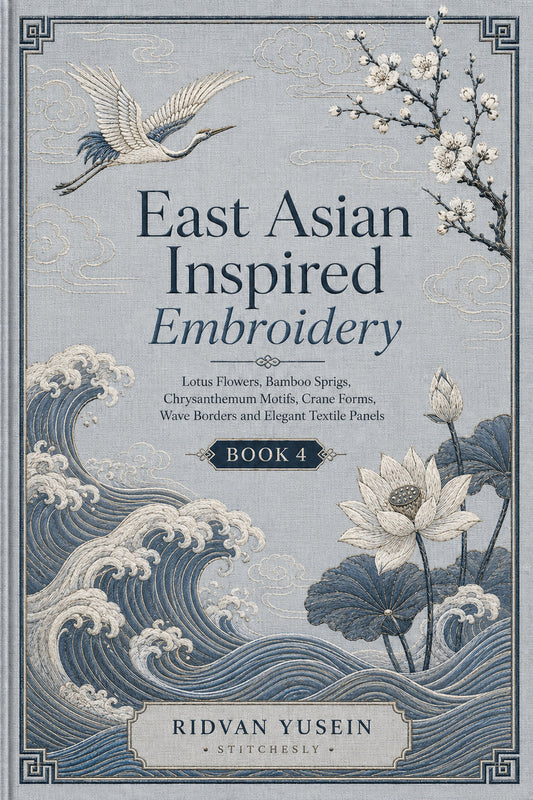 East Asian Inspired Embroidery 4 Book from East Asian Inspired Embroidery Book 4, a digital embroidery design reference for machine embroidery designs, embroidery patterns and embroidery design reference.