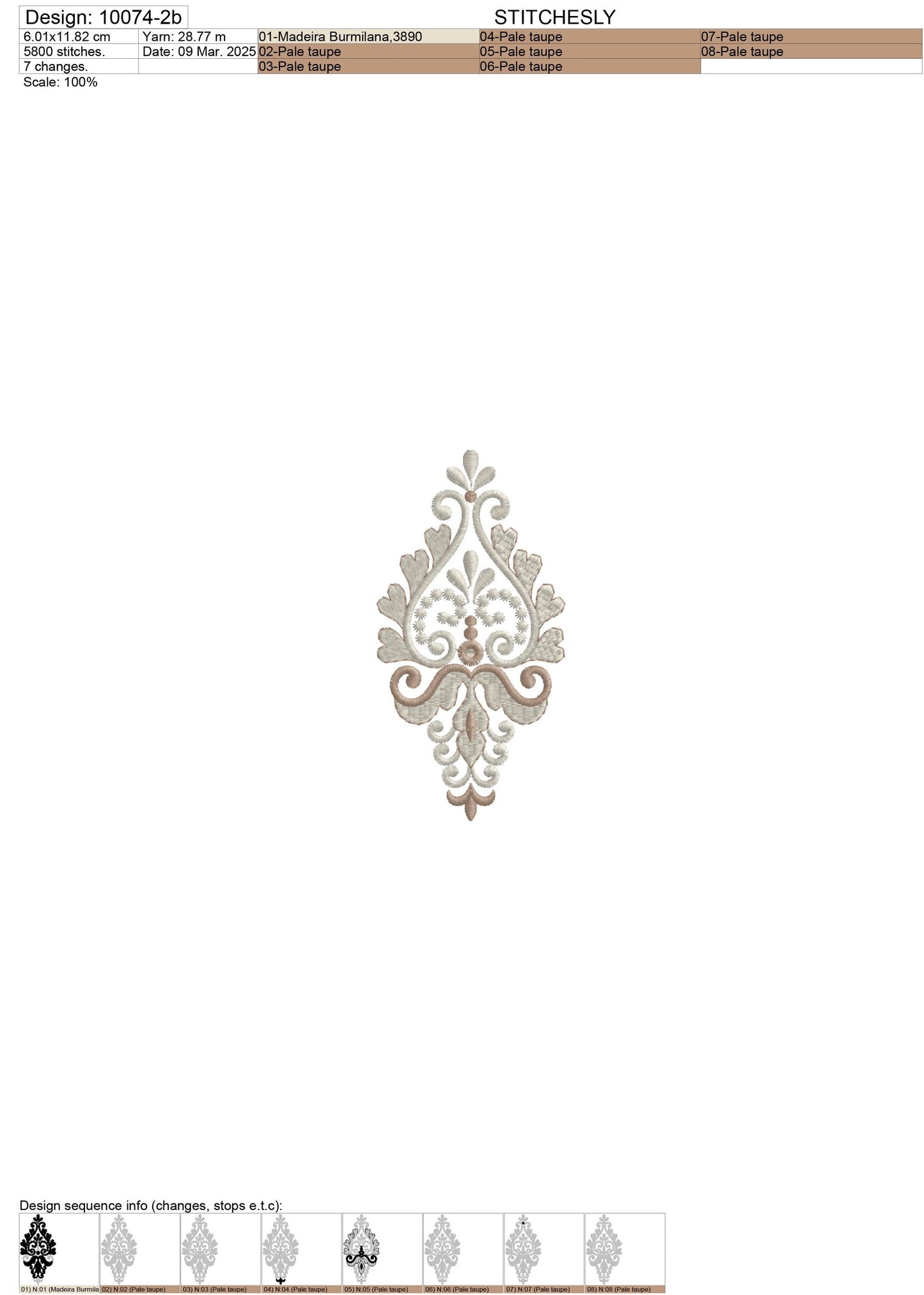 Modern Embroidery Design for Hoop ā PES, DST, VP3, HUS | Instant Download Machine Stitch File - 10074