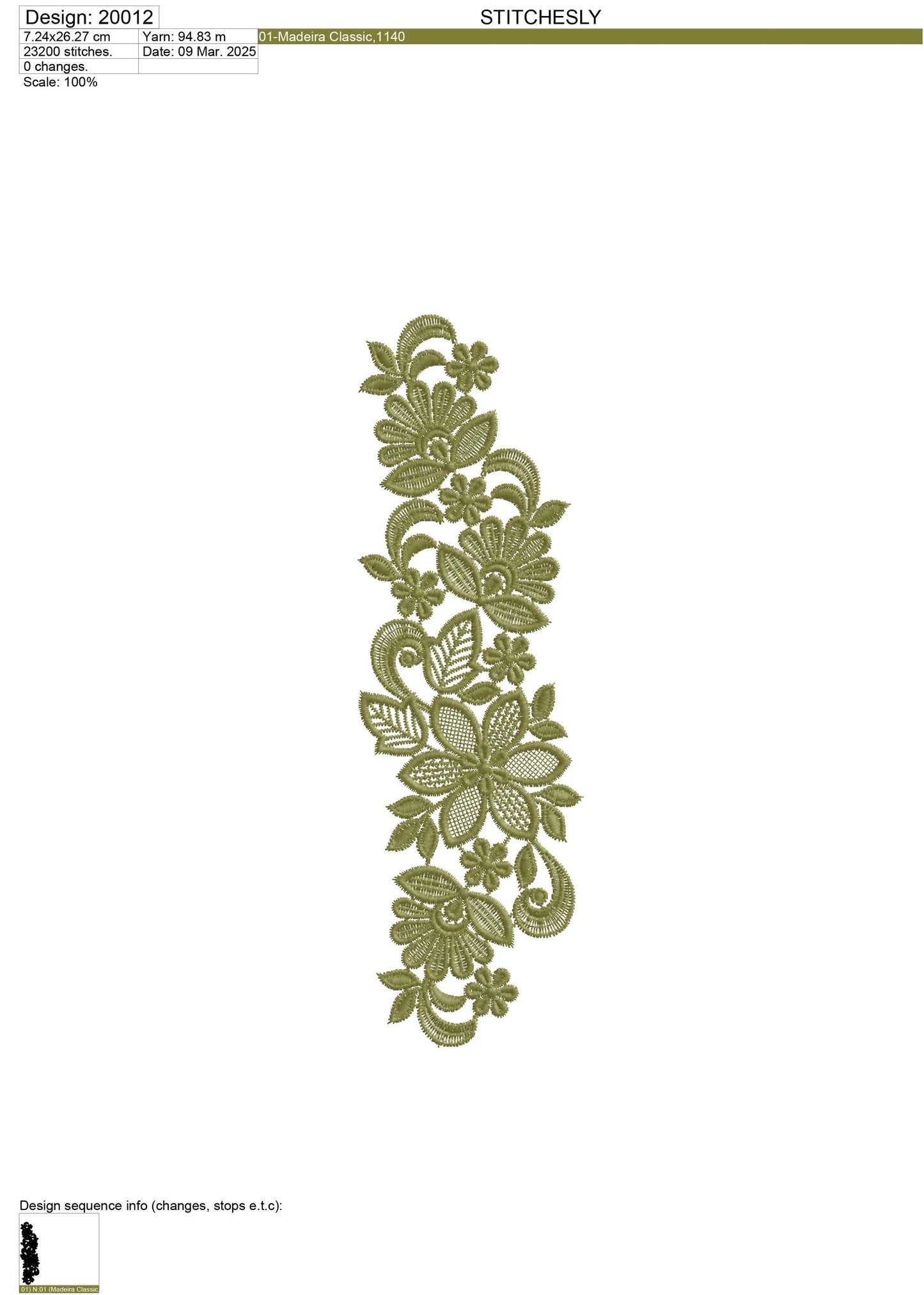 Modern Embroidery Design for Hoop ā PES, DST, VP3, HUS | Instant Download Machine Stitch File - 20012