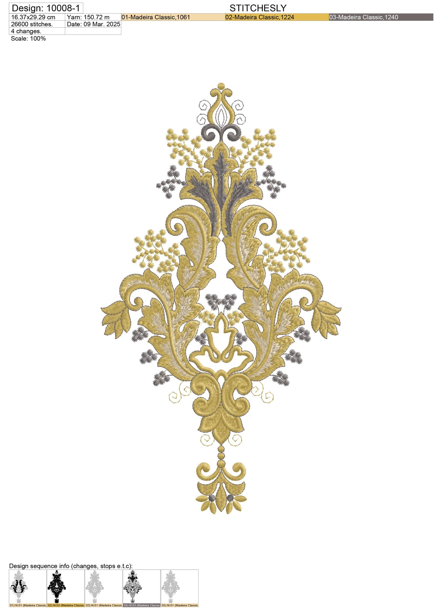 Modern Embroidery Design for Hoop – PES, DST, VP3, HUS | Instant Download Machine Stitch File - 10008