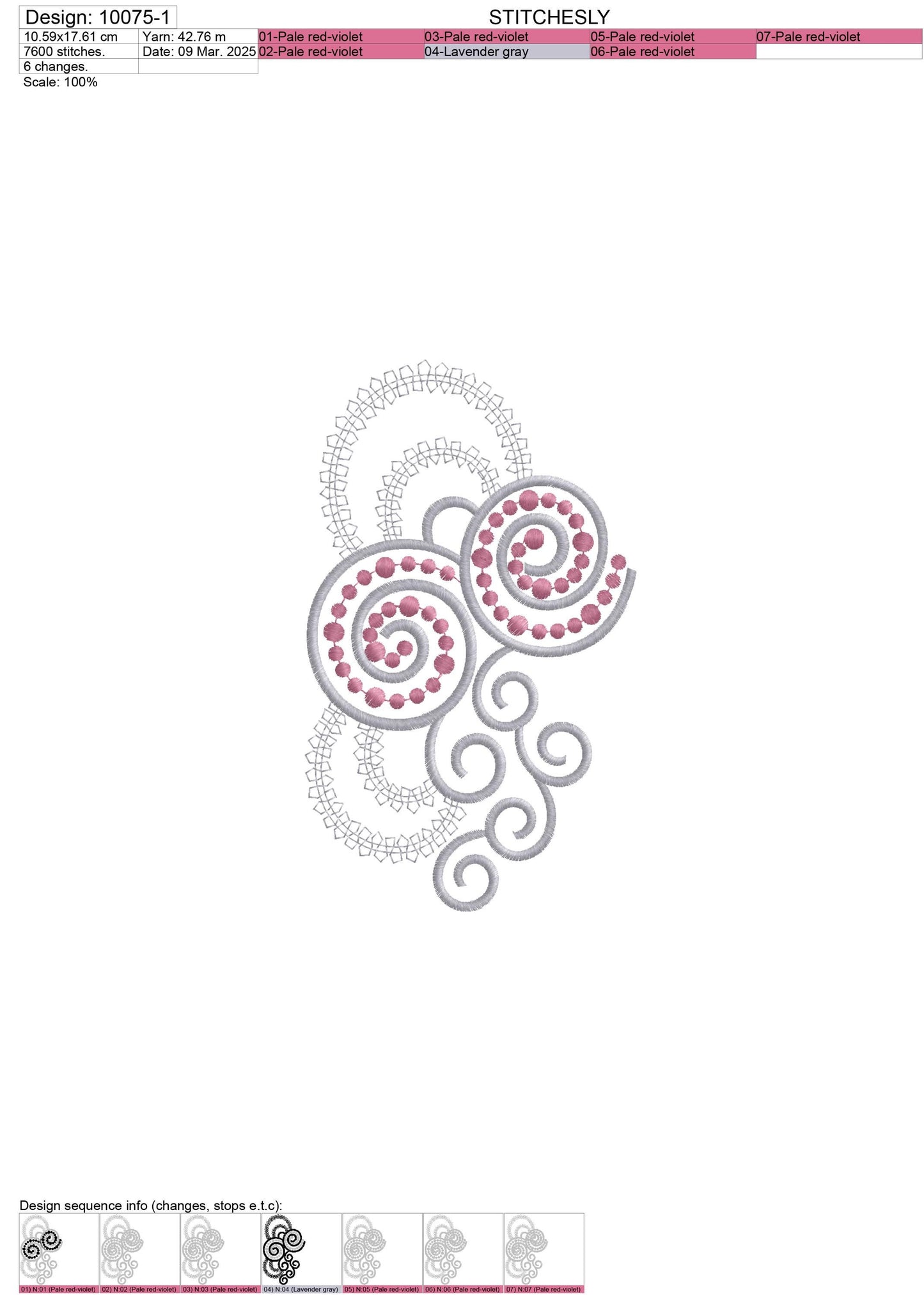 Modern Embroidery Design for Hoop ā PES, DST, VP3, HUS | Instant Download Machine Stitch File - 10075