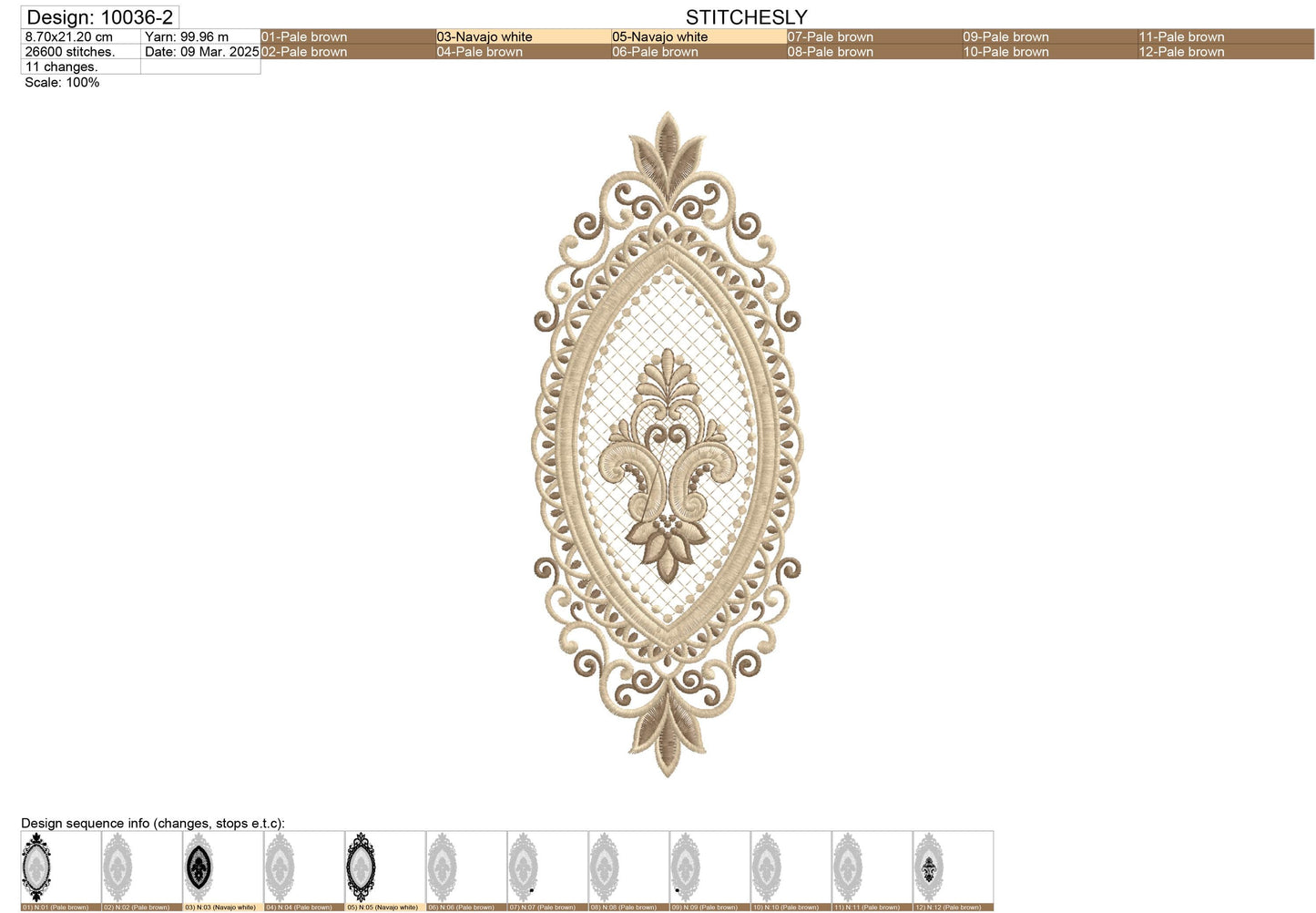 Modern Embroidery Design for Hoop ā PES, DST, VP3, HUS | Instant Download Machine Stitch File - 10036