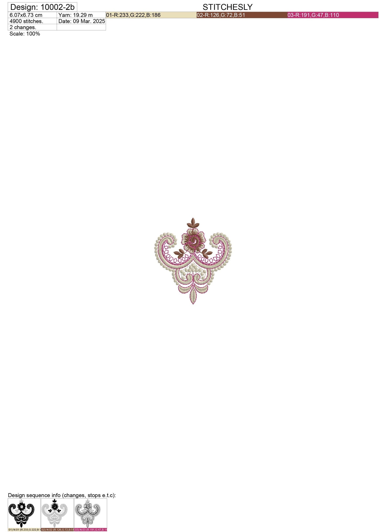 Modern Embroidery Design for Hoop ā PES, DST, VP3, HUS | Instant Download Machine Stitch File - 10002