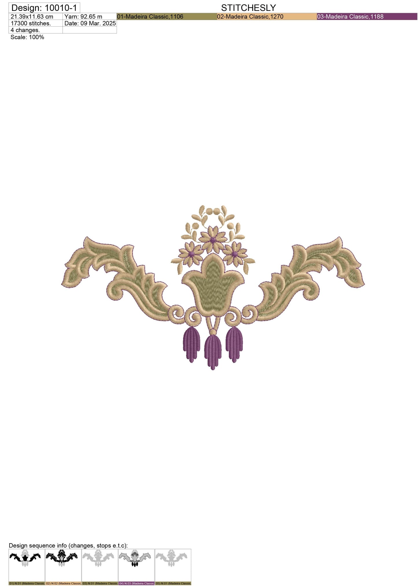 Modern Embroidery Design for Hoop ā PES, DST, VP3, HUS | Instant Download Machine Stitch File - 10010