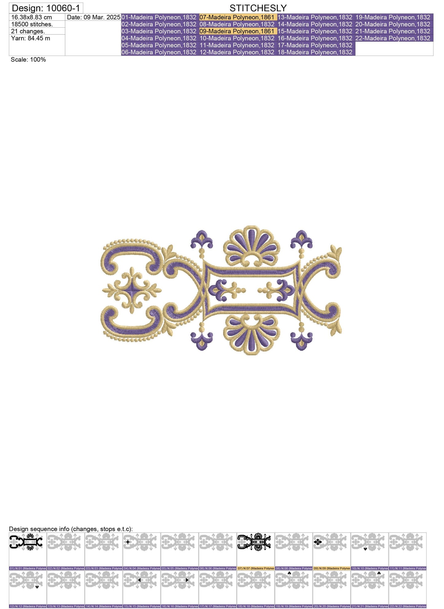Modern Embroidery Design for Hoop ā PES, DST, VP3, HUS | Instant Download Machine Stitch File - 10060