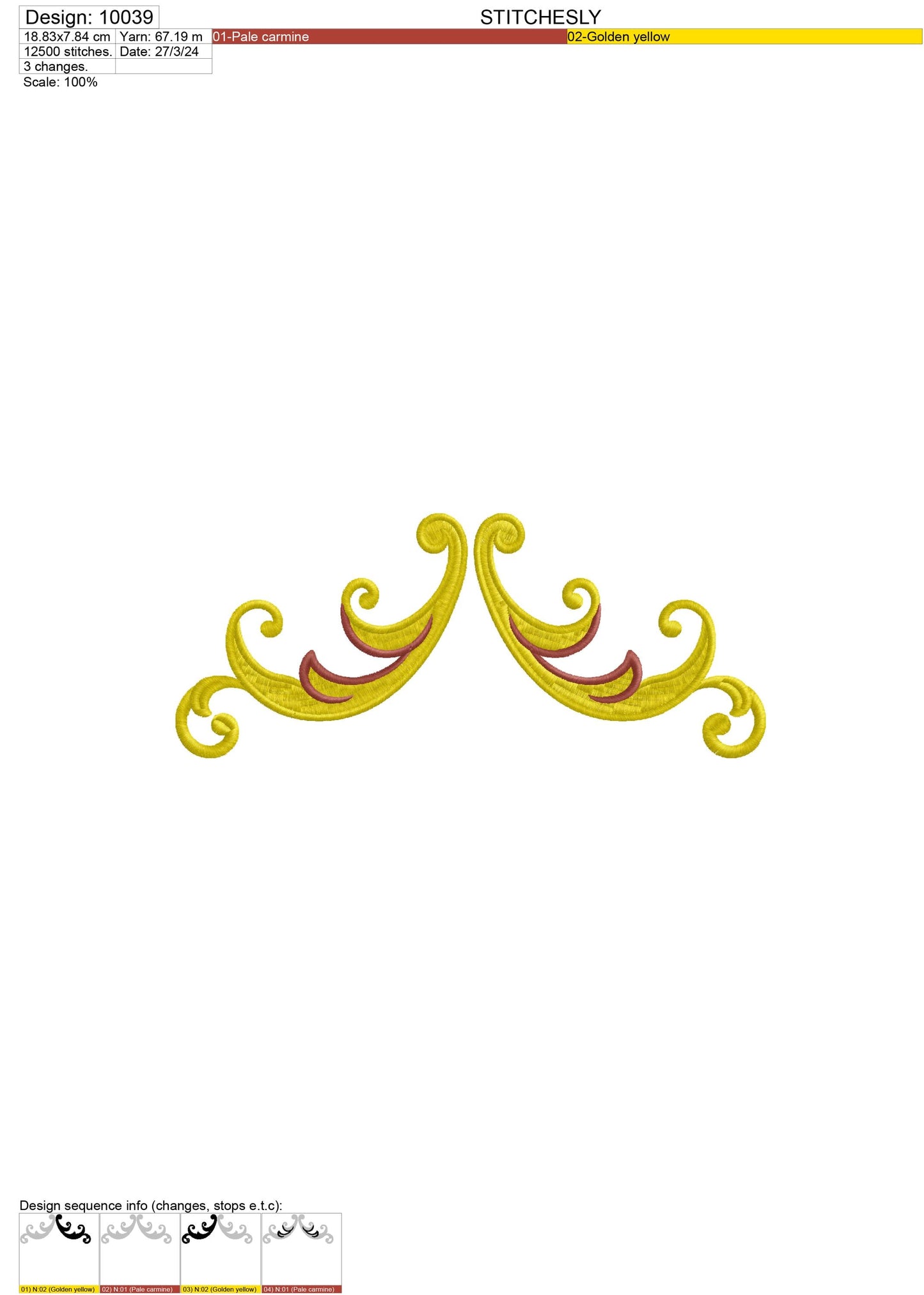 Modern Embroidery Design for Hoop ā PES, DST, VP3, HUS | Instant Download Machine Stitch File - 10039