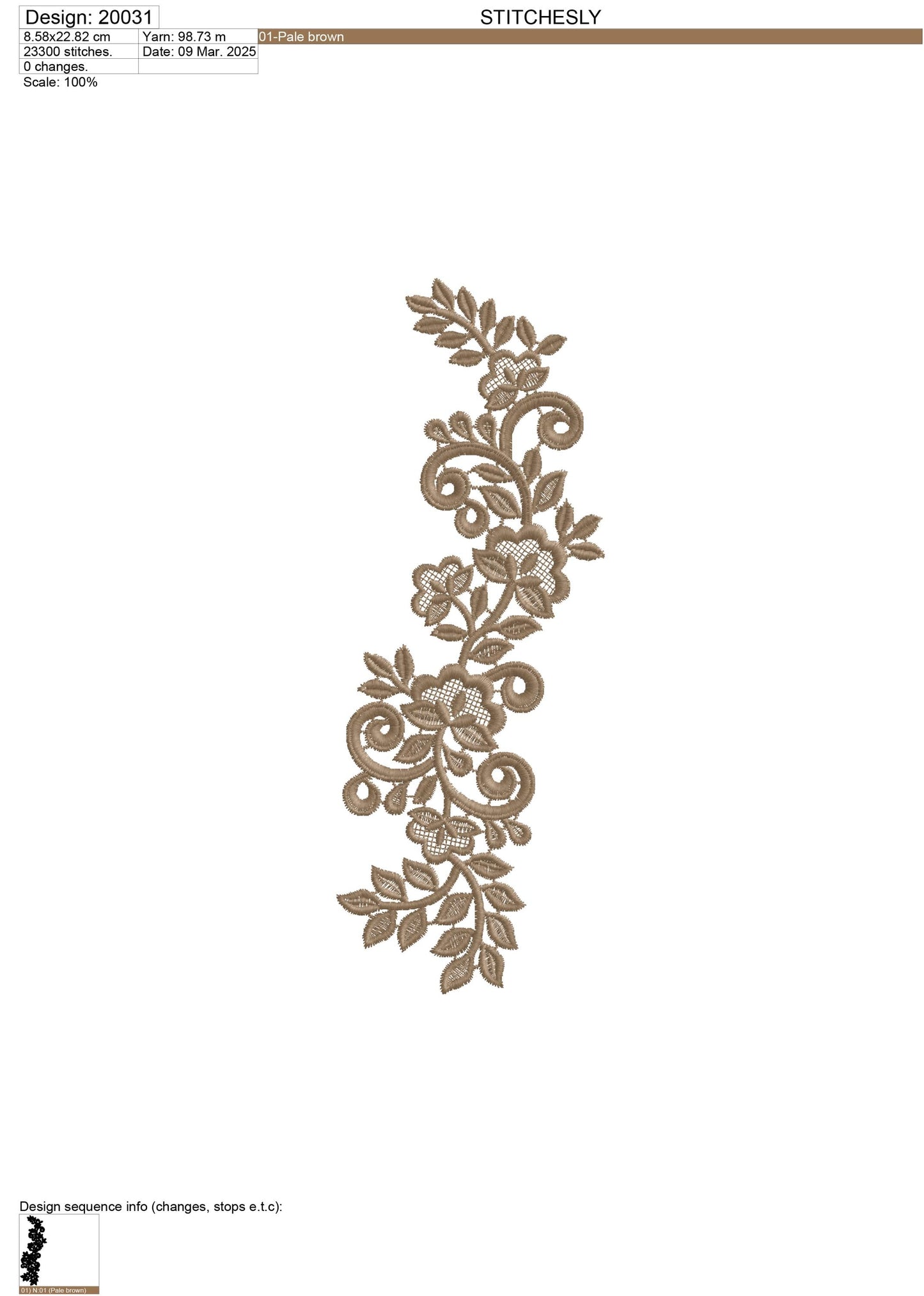 Modern Embroidery Design for Hoop ā PES, DST, VP3, HUS | Instant Download Machine Stitch File - 20031
