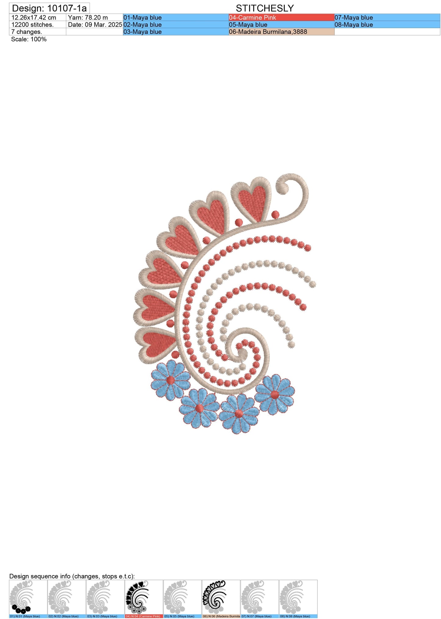 Modern Embroidery Design for Hoop ā PES, DST, VP3, HUS | Instant Download Machine Stitch File - 10107
