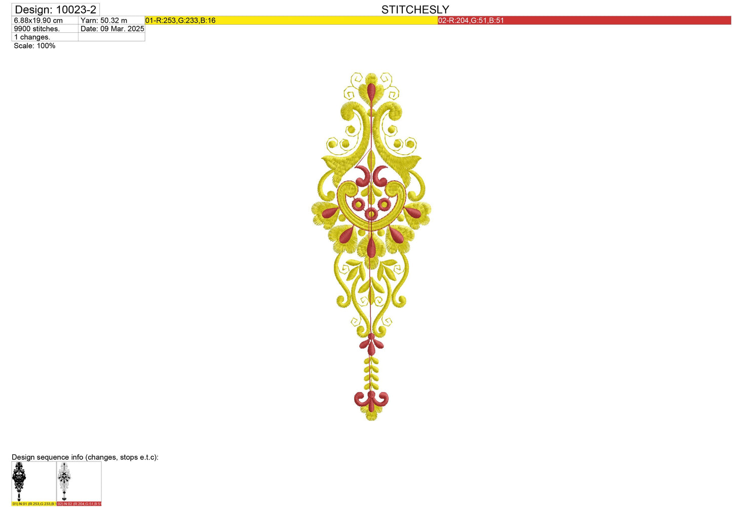 Modern Embroidery Design for Hoop ā PES, DST, VP3, HUS | Instant Download Machine Stitch File - 10023
