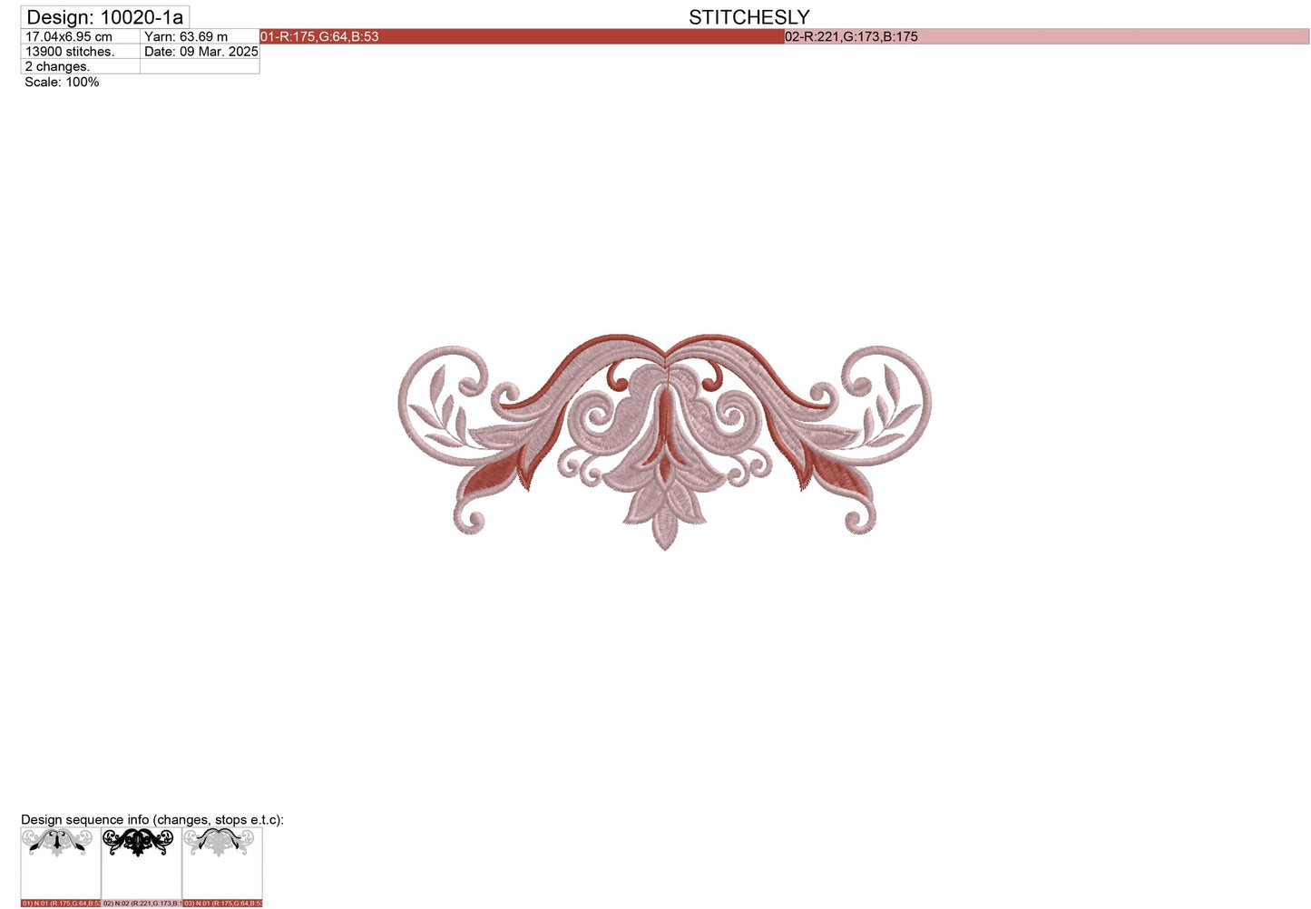 Modern Embroidery Design for Hoop ā PES, DST, VP3, HUS | Instant Download Machine Stitch File - 10020