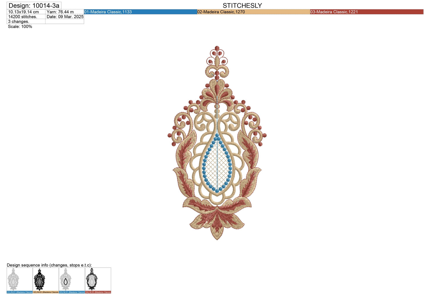 Modern Embroidery Design for Hoop ā PES, DST, VP3, HUS | Instant Download Machine Stitch File - 10014