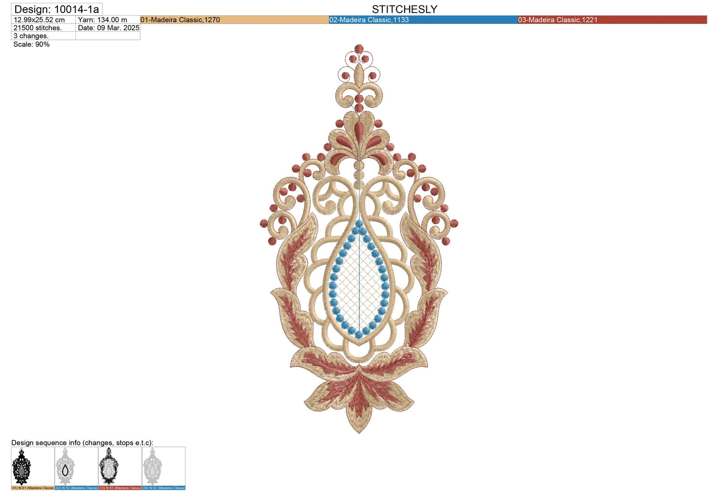 Modern Embroidery Design for Hoop ā PES, DST, VP3, HUS | Instant Download Machine Stitch File - 10014