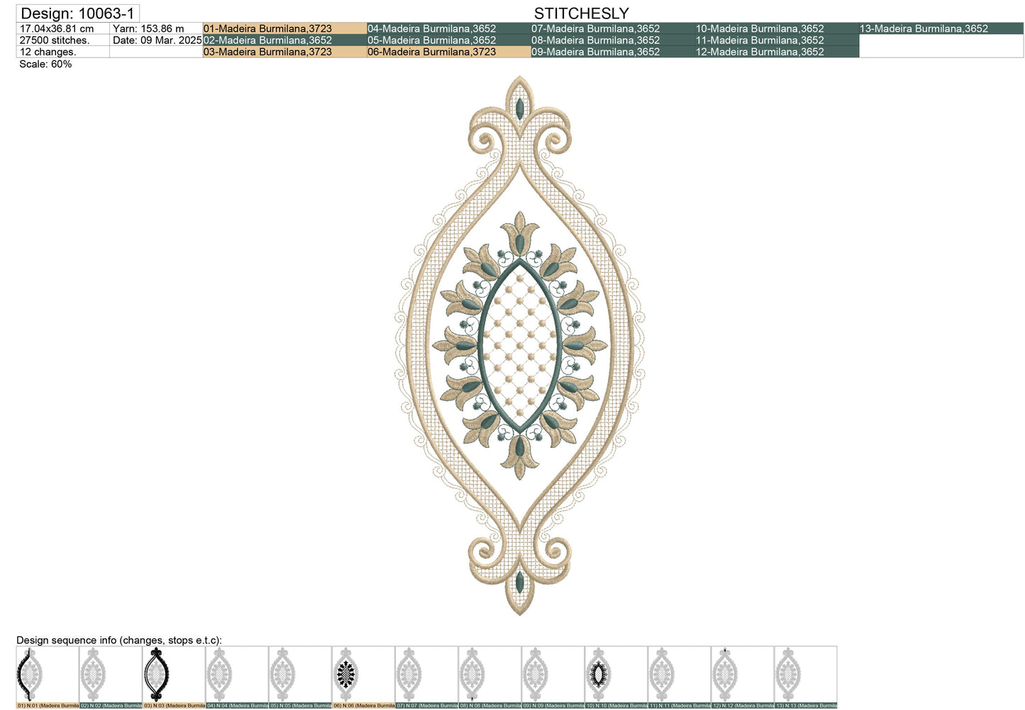 Modern Embroidery Design for Hoop ā PES, DST, VP3, HUS | Instant Download Machine Stitch File - 10063