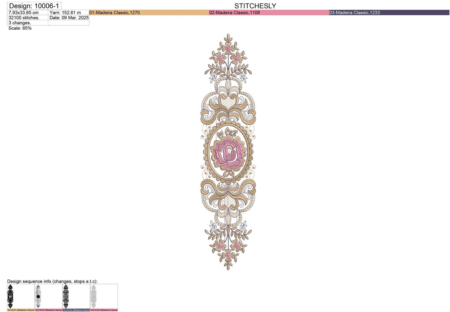 Modern Embroidery Design for Hoop – PES, DST, VP3, HUS | Instant Download Machine Stitch File - 10006