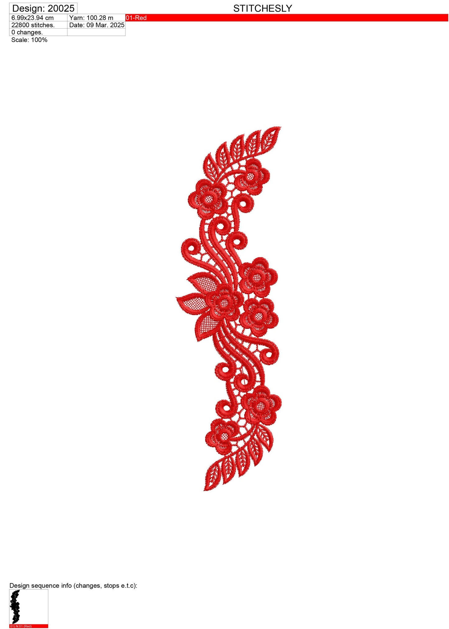 Modern Embroidery Design for Hoop ā PES, DST, VP3, HUS | Instant Download Machine Stitch File - 20025