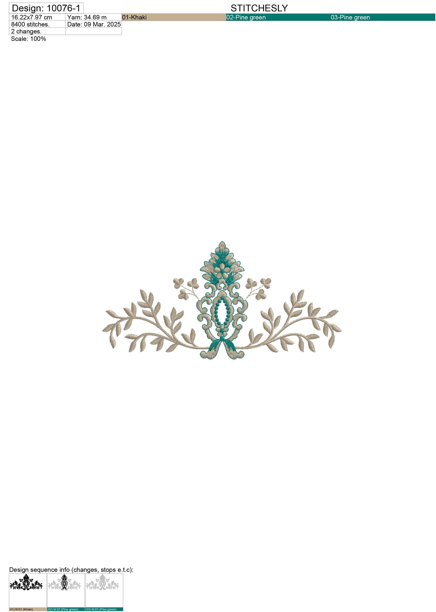 Modern Embroidery Design for Hoop ā PES, DST, VP3, HUS | Instant Download Machine Stitch File - 10076
