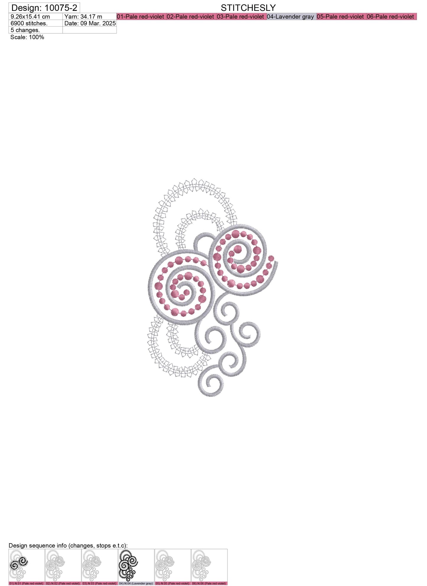 Modern Embroidery Design for Hoop ā PES, DST, VP3, HUS | Instant Download Machine Stitch File - 10075