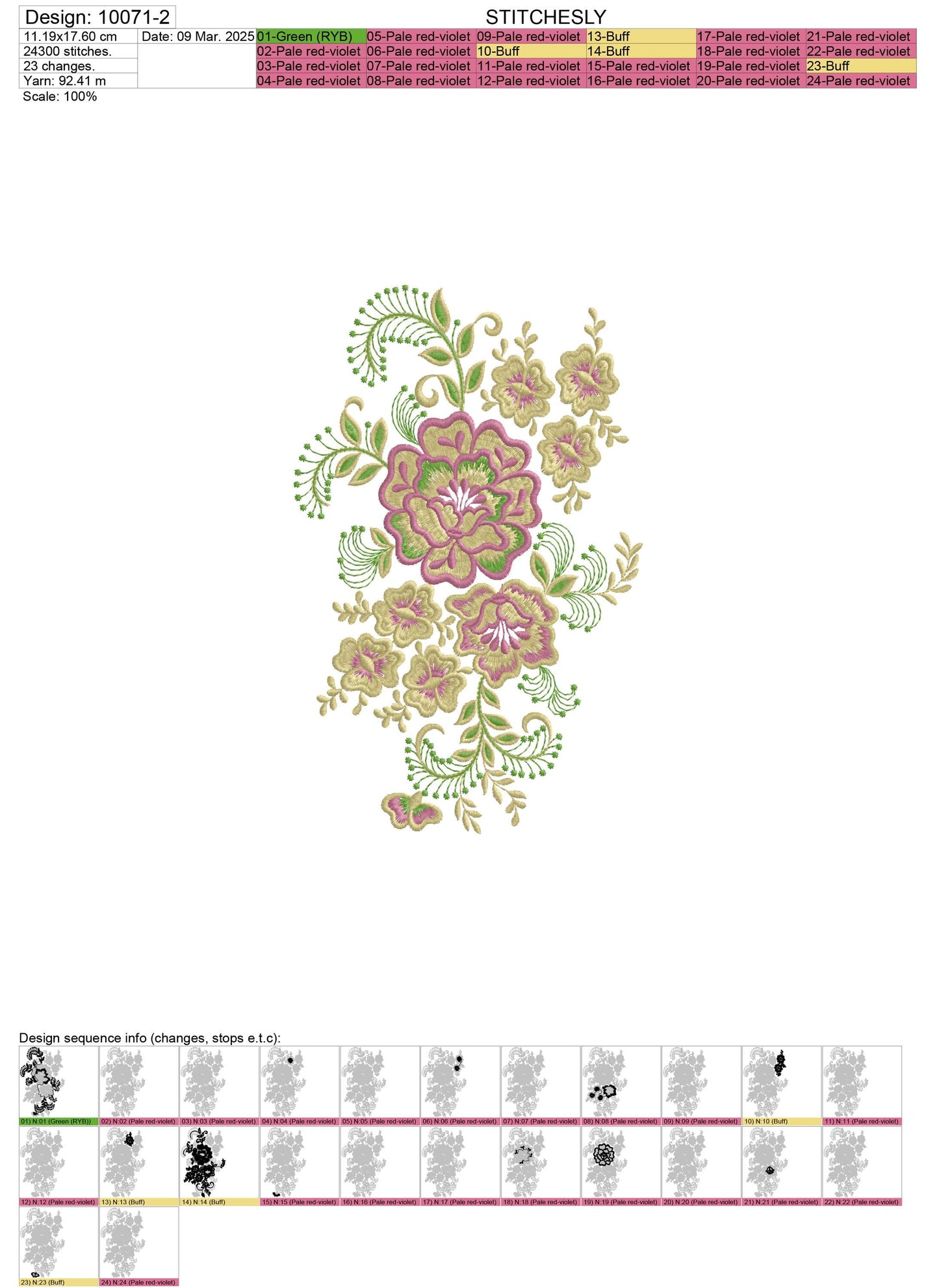 Modern Embroidery Design for Hoop ā PES, DST, VP3, HUS | Instant Download Machine Stitch File - 10071