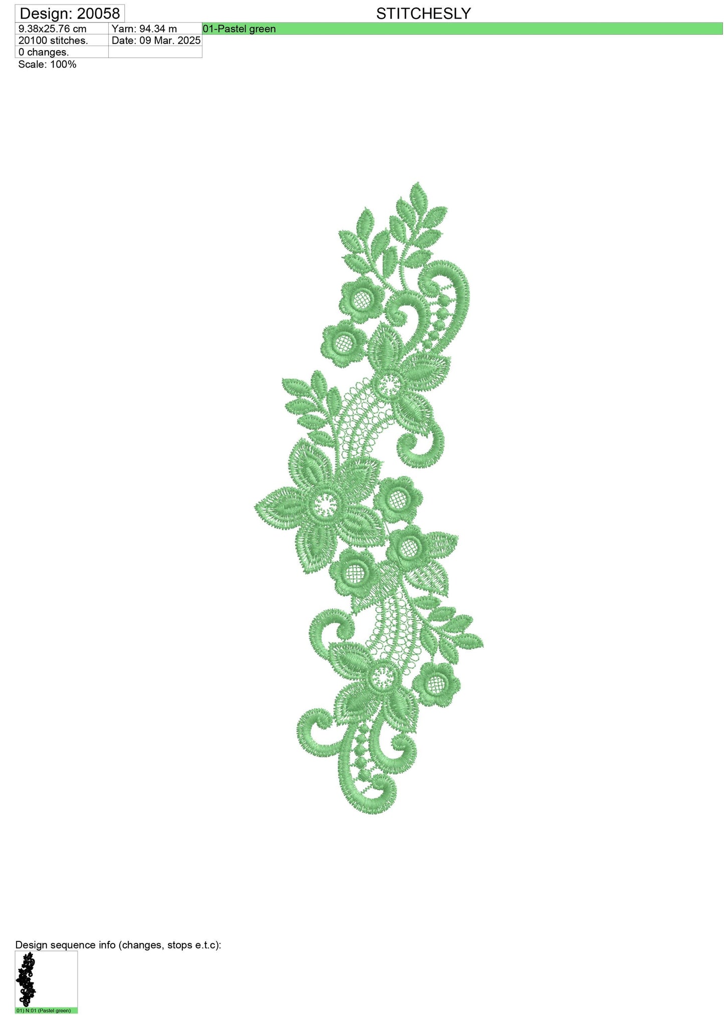 Modern Embroidery Design for Hoop ā PES, DST, VP3, HUS | Instant Download Machine Stitch File - 20058