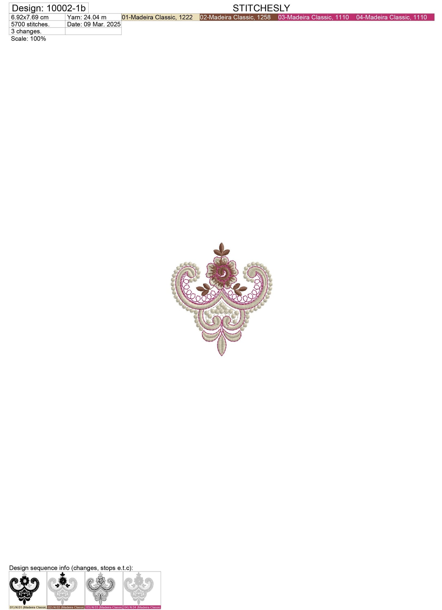 Modern Embroidery Design for Hoop ā PES, DST, VP3, HUS | Instant Download Machine Stitch File - 10002