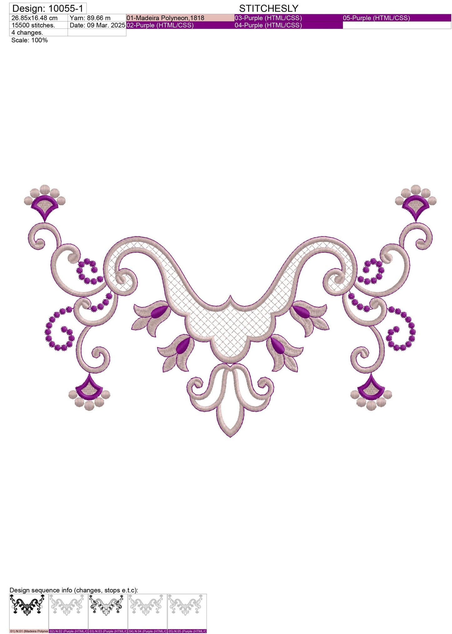 Modern Embroidery Design for Hoop – PES, DST, VP3, HUS | Instant Download Machine Stitch File - 10055