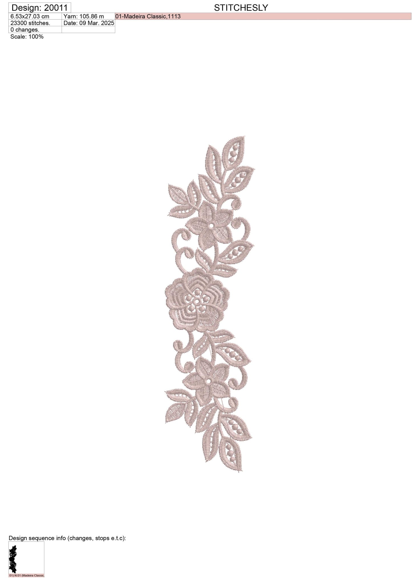 Modern Embroidery Design for Hoop ā PES, DST, VP3, HUS | Instant Download Machine Stitch File - 20011