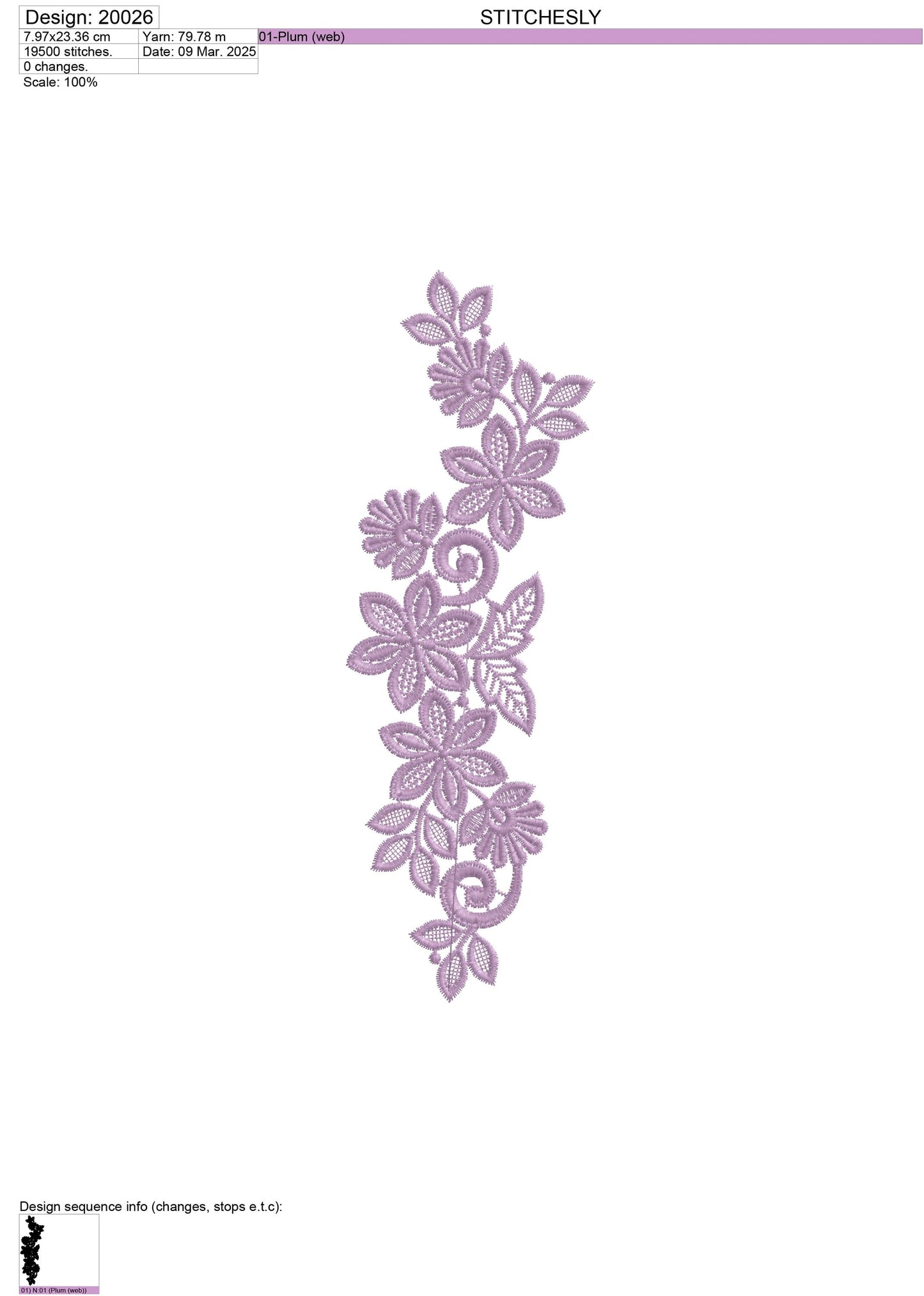 Modern Embroidery Design for Hoop ā PES, DST, VP3, HUS | Instant Download Machine Stitch File - 20026
