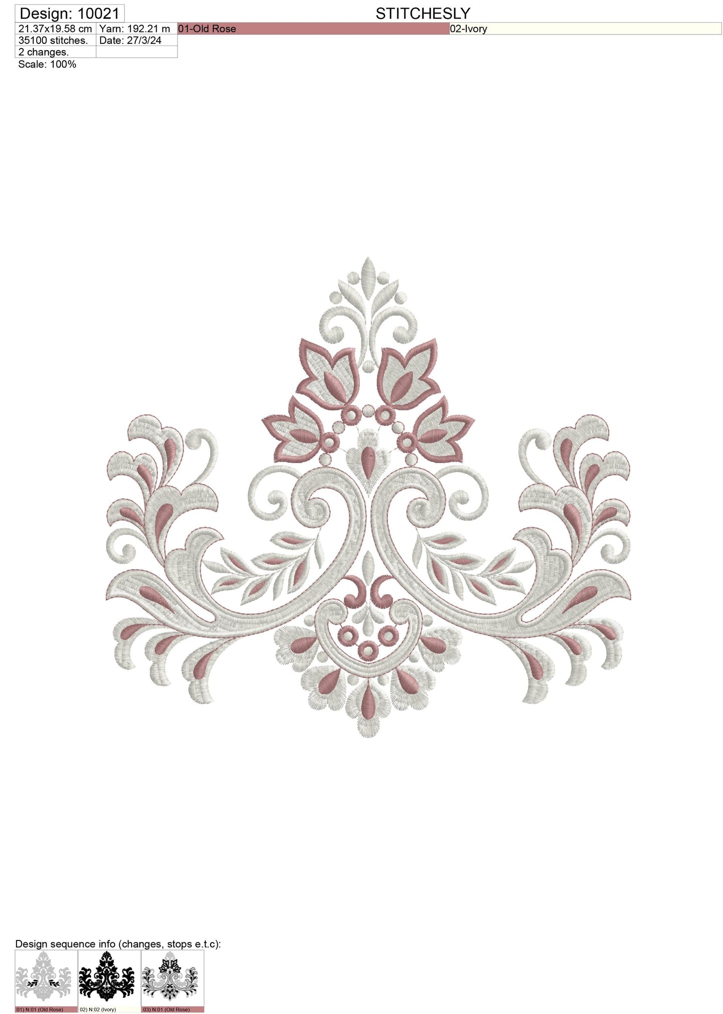 Modern Embroidery Design for Hoop ā PES, DST, VP3, HUS | Instant Download Machine Stitch File - 10021