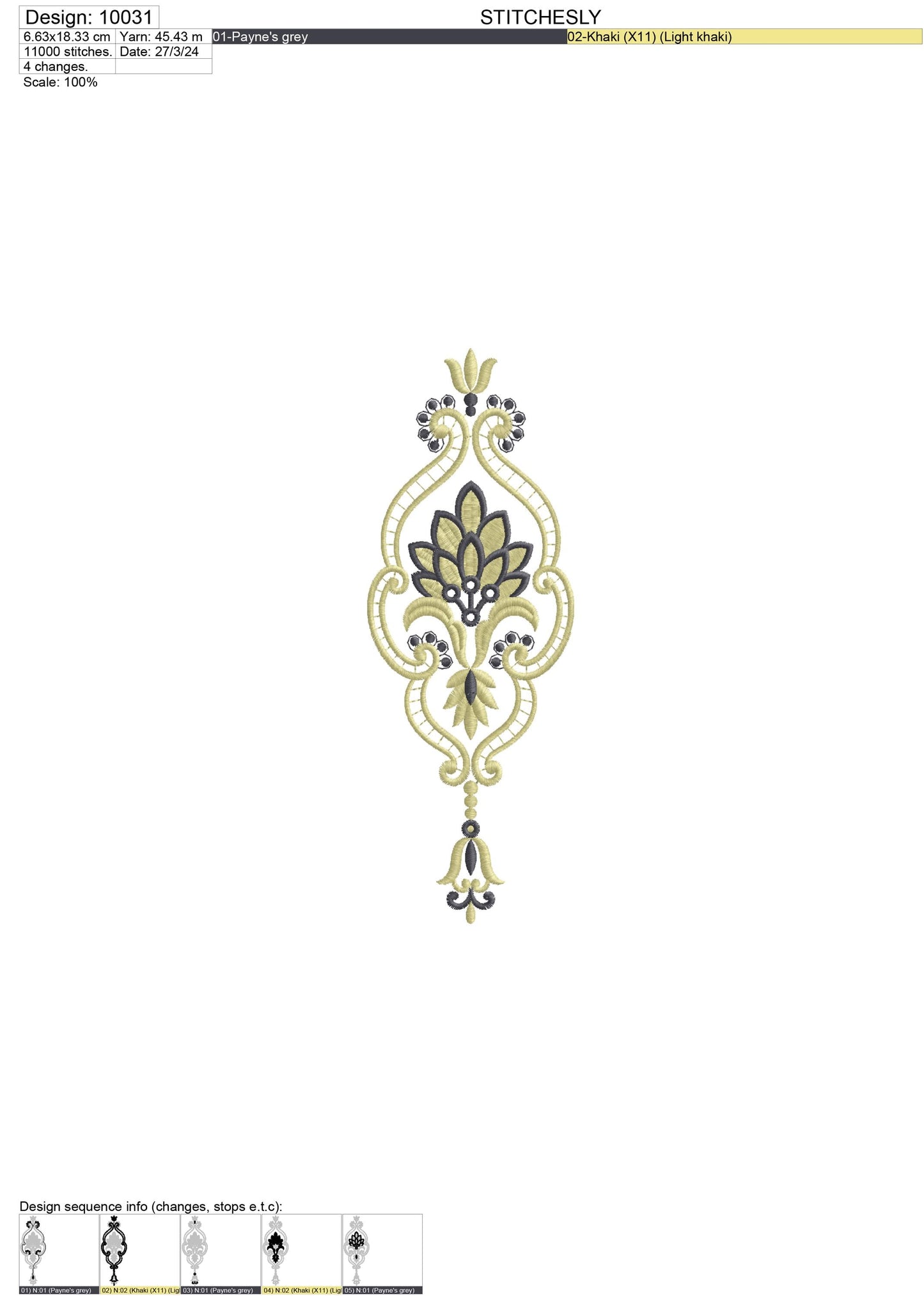 Modern Embroidery Design for Hoop ā PES, DST, VP3, HUS | Instant Download Machine Stitch File - 10031