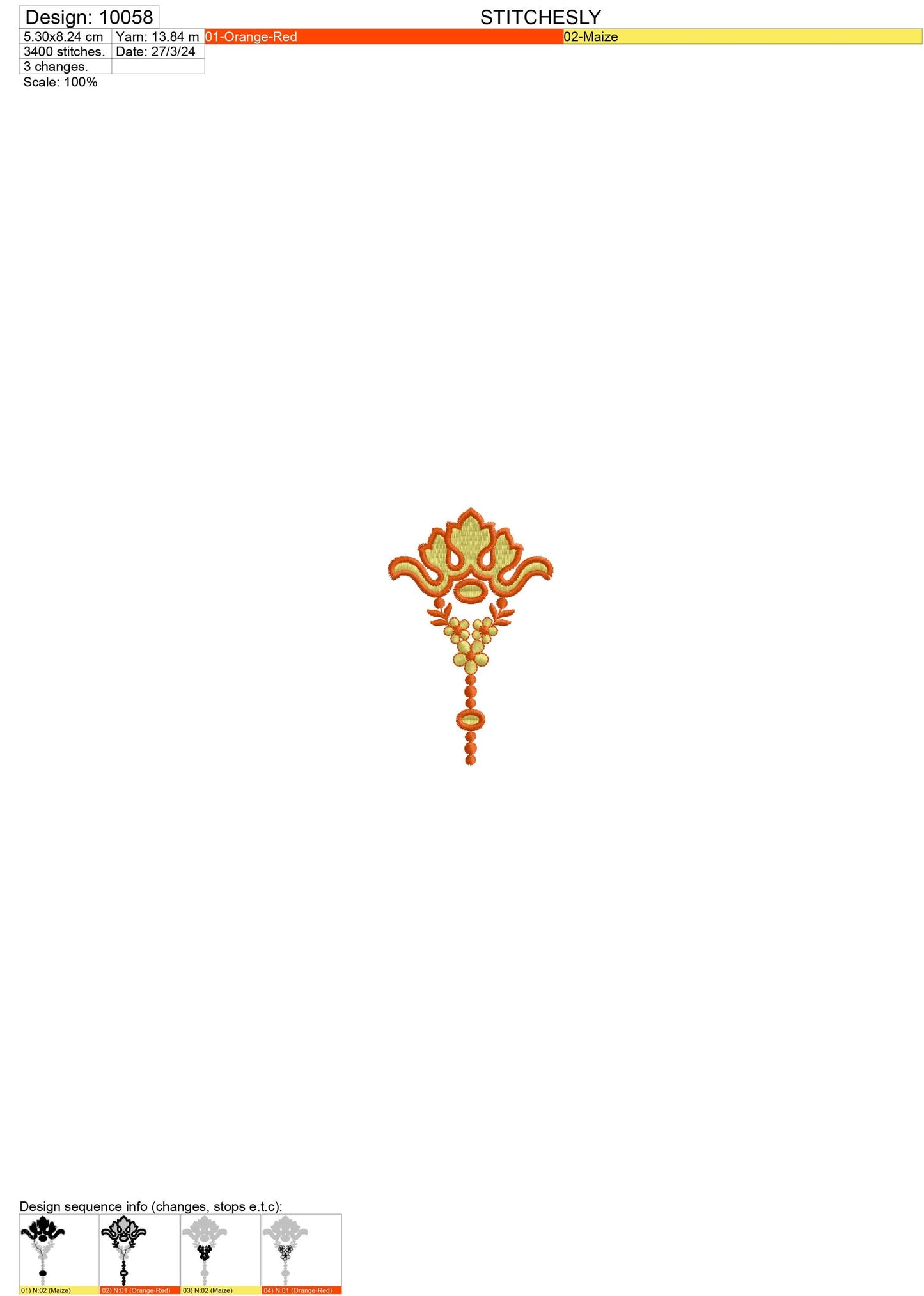 Modern Embroidery Design for Hoop ā PES, DST, VP3, HUS | Instant Download Machine Stitch File - 10058