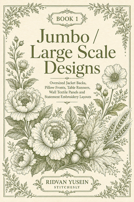 Jumbo Large Scale Designs 1 Book from Jumbo - Large Scale Designs Book 1, a digital embroidery design reference for machine embroidery designs, embroidery patterns and embroidery design reference.