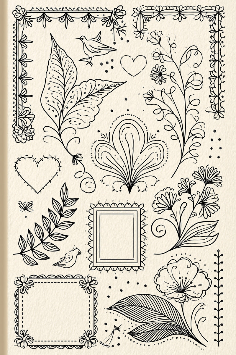 Modern Home Linen Line Art from Line Art Embroidery Book 3, a digital embroidery design reference for machine embroidery designs, embroidery patterns and linen and home textile projects.