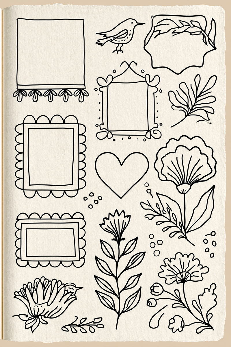 Modern Home Linen Line Art from Line Art Embroidery Book 4, a digital embroidery design reference for machine embroidery designs, embroidery patterns and linen and home textile projects.