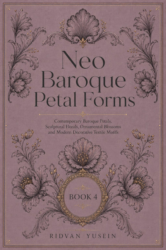 Neo Baroque Petal Forms Book 42 Product Book 4 digital PDF embroidery design book - main cover / hero image 3